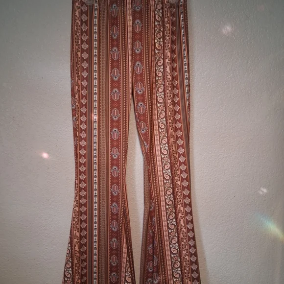 Bohemian Patterned Flare Pants - Picture 1 of 1